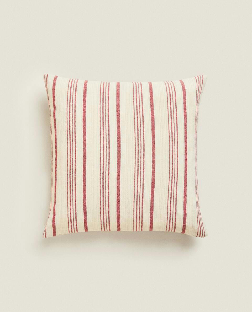 STRIPED   CHRISTMAS CUSHION COVER