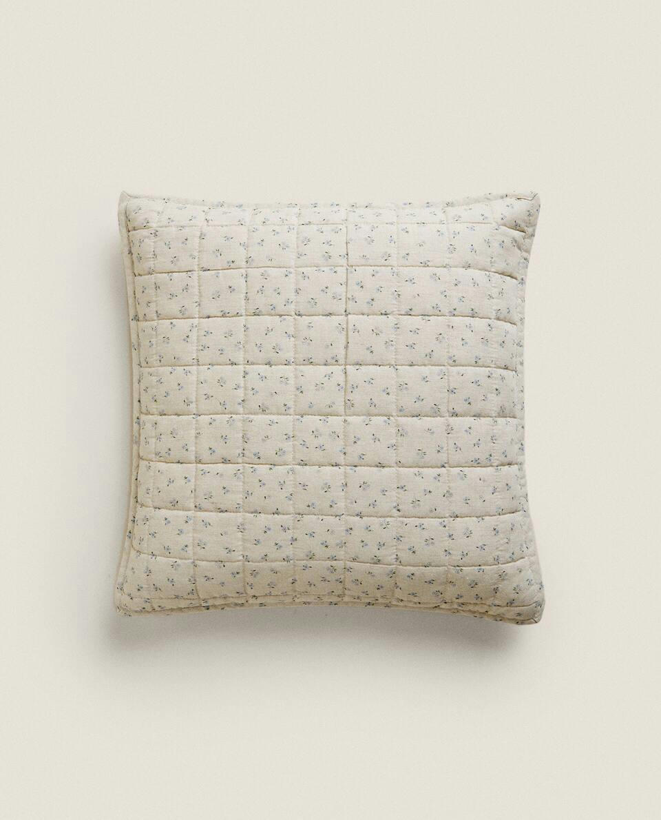 FLORAL PRINT CUSHION COVER