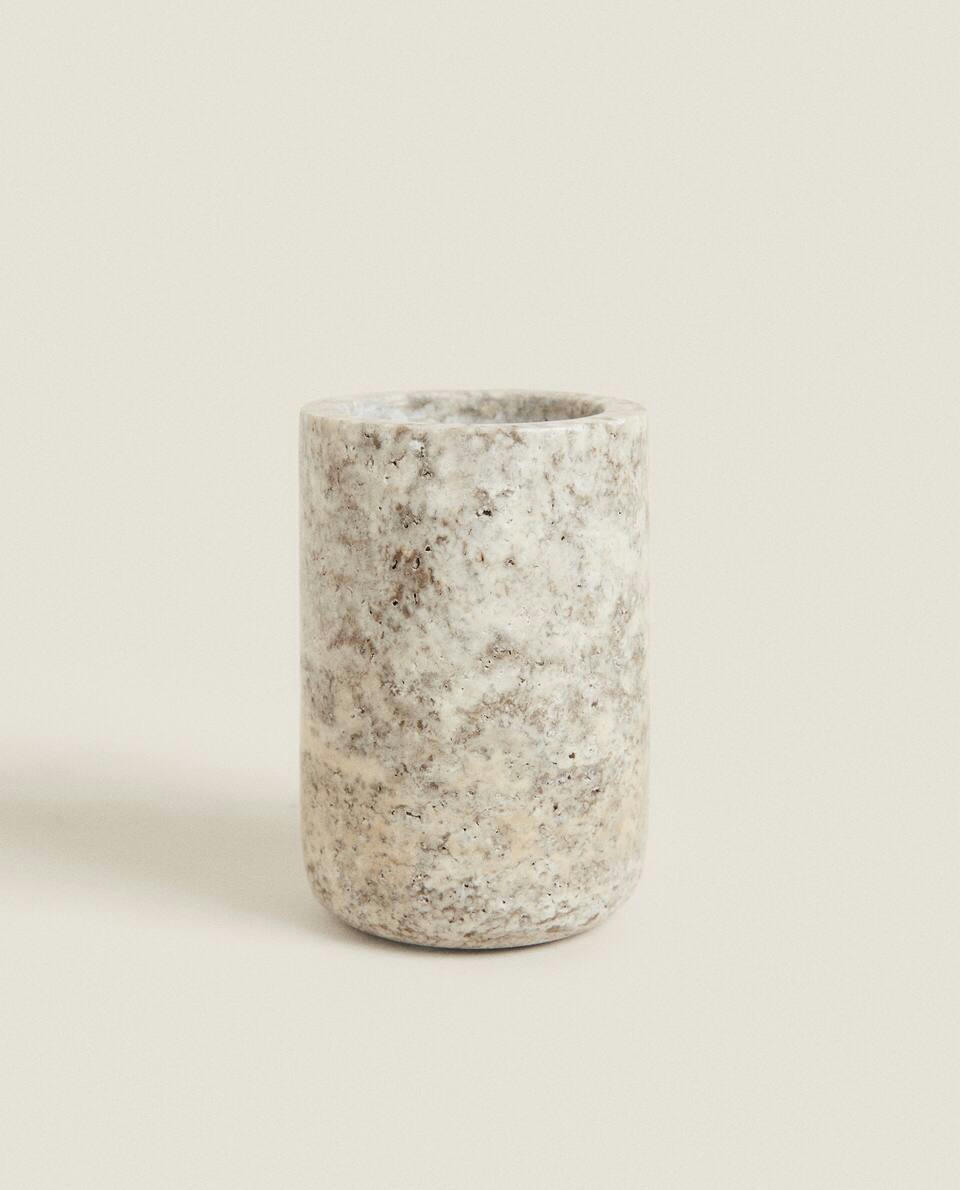 GREY MARBLE BATHROOM SET