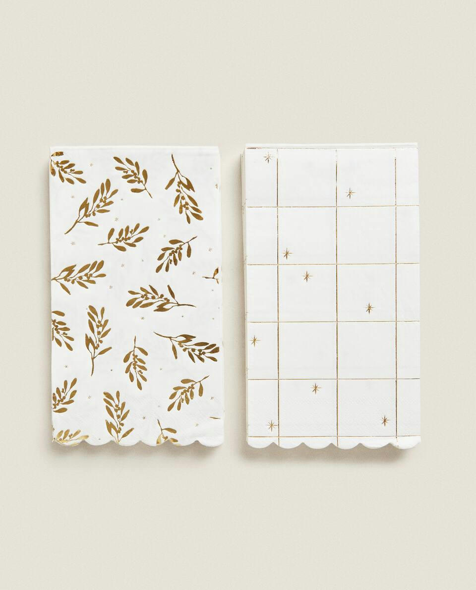 CHRISTMAS BRANCHES  NAPKINS (PACK OF 30)