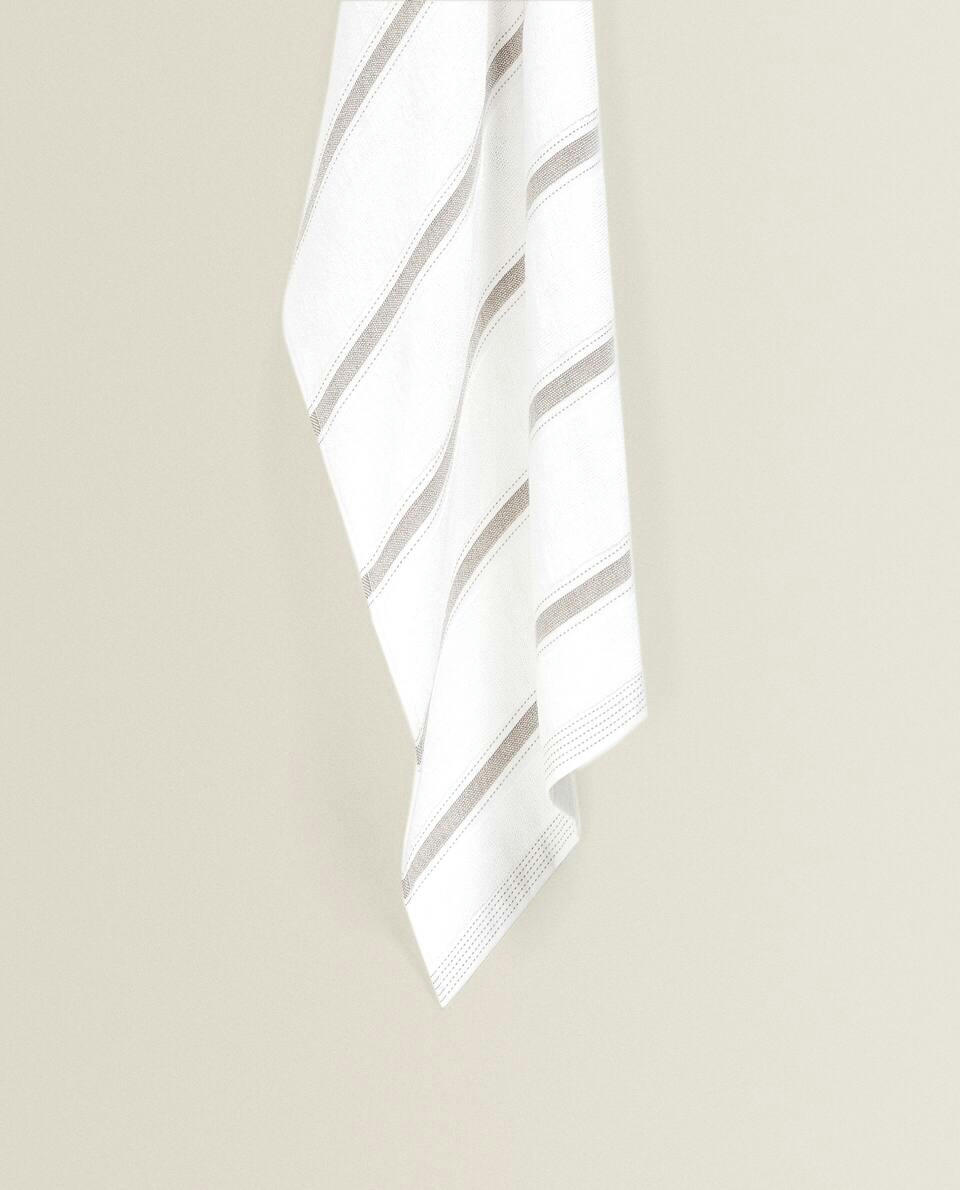 STRIPED  TERRYCLOTH TEA TOWEL