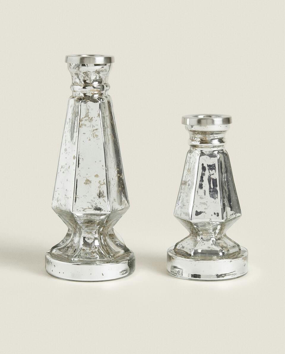 GEOMETRIC  CHRISTMAS CANDLESTICK