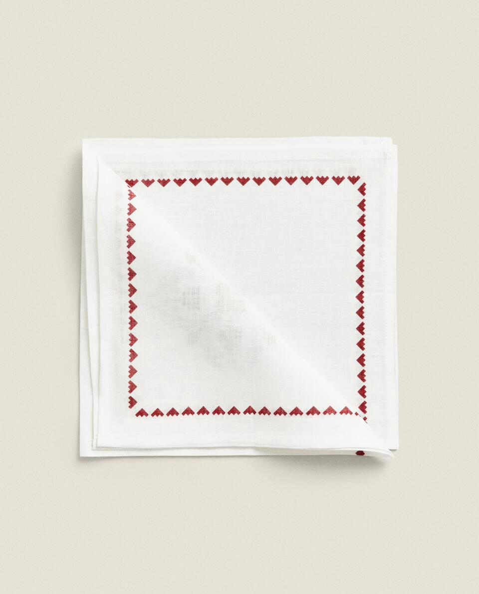 PACK OF CROSS STITCH  NAPKINS (PACK OF 2)