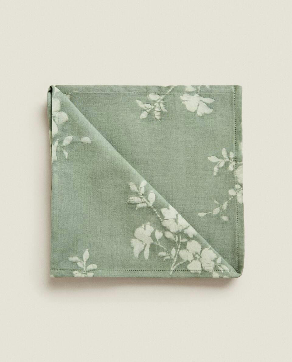 WASHED  FLORAL NAPKINS (PACK OF 2)