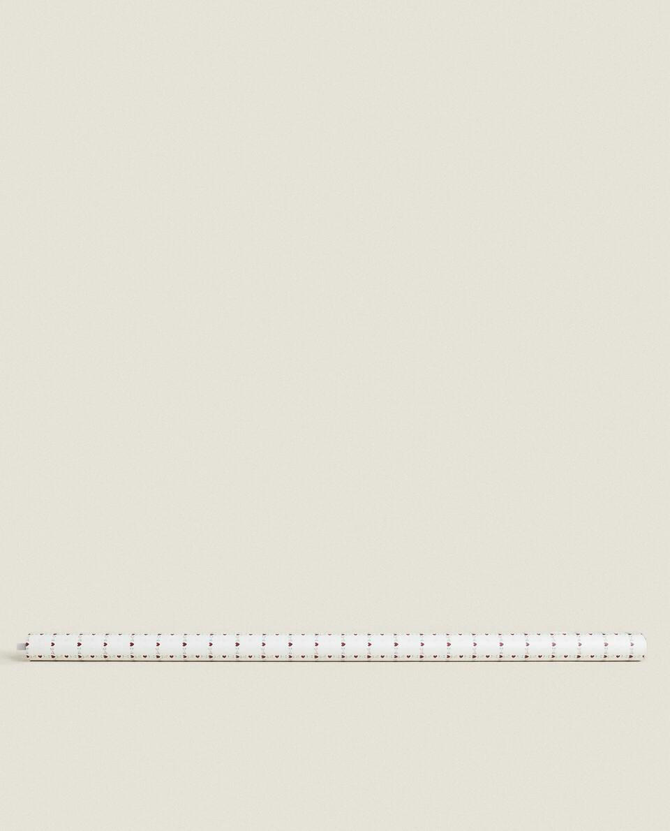 CHRISTMAS WRAPPING  WITH HEARTS