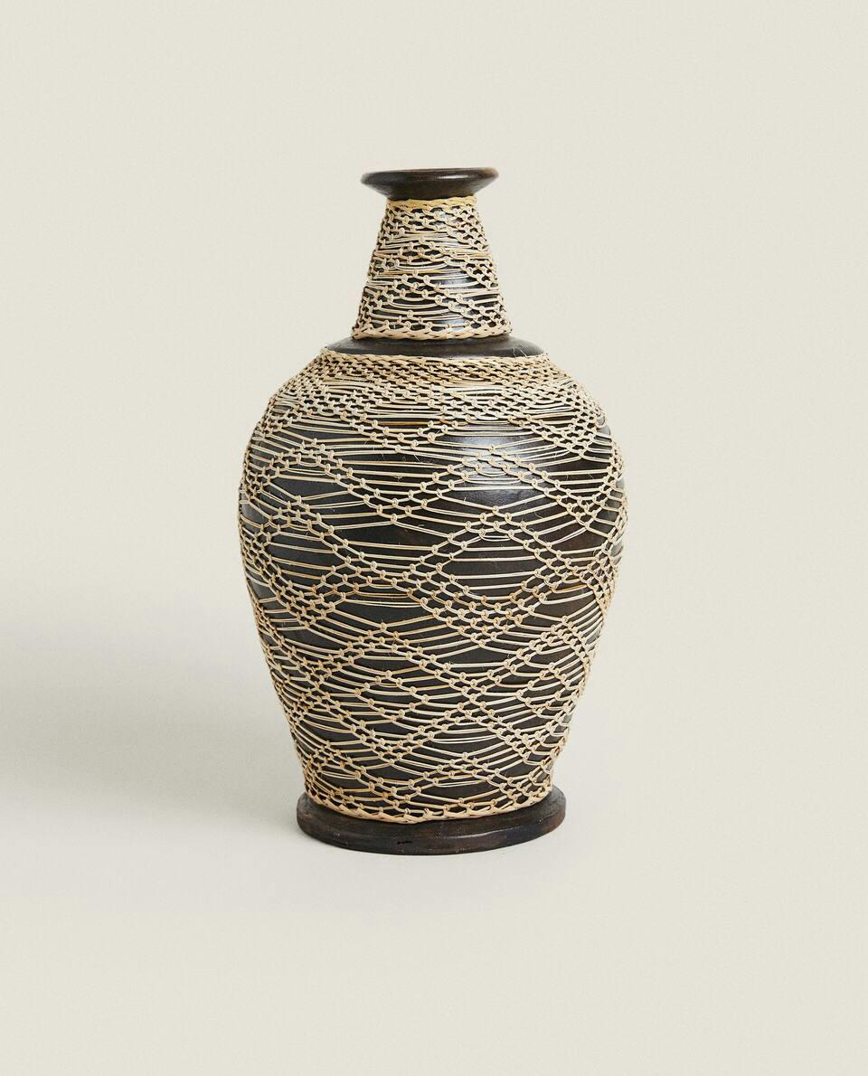 TERRACOTTA AND  VASE