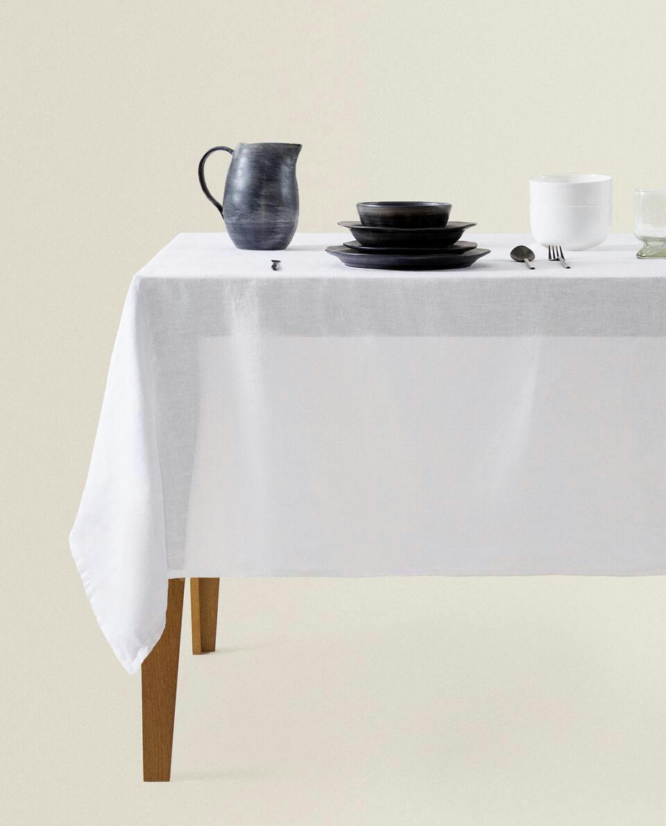 WASHED  TABLECLOTH