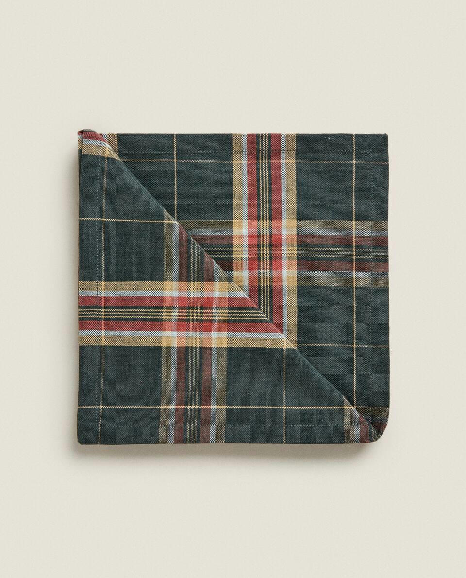 PACK OF TARTAN  CHRISTMAS NAPKINS (PACK OF 2)