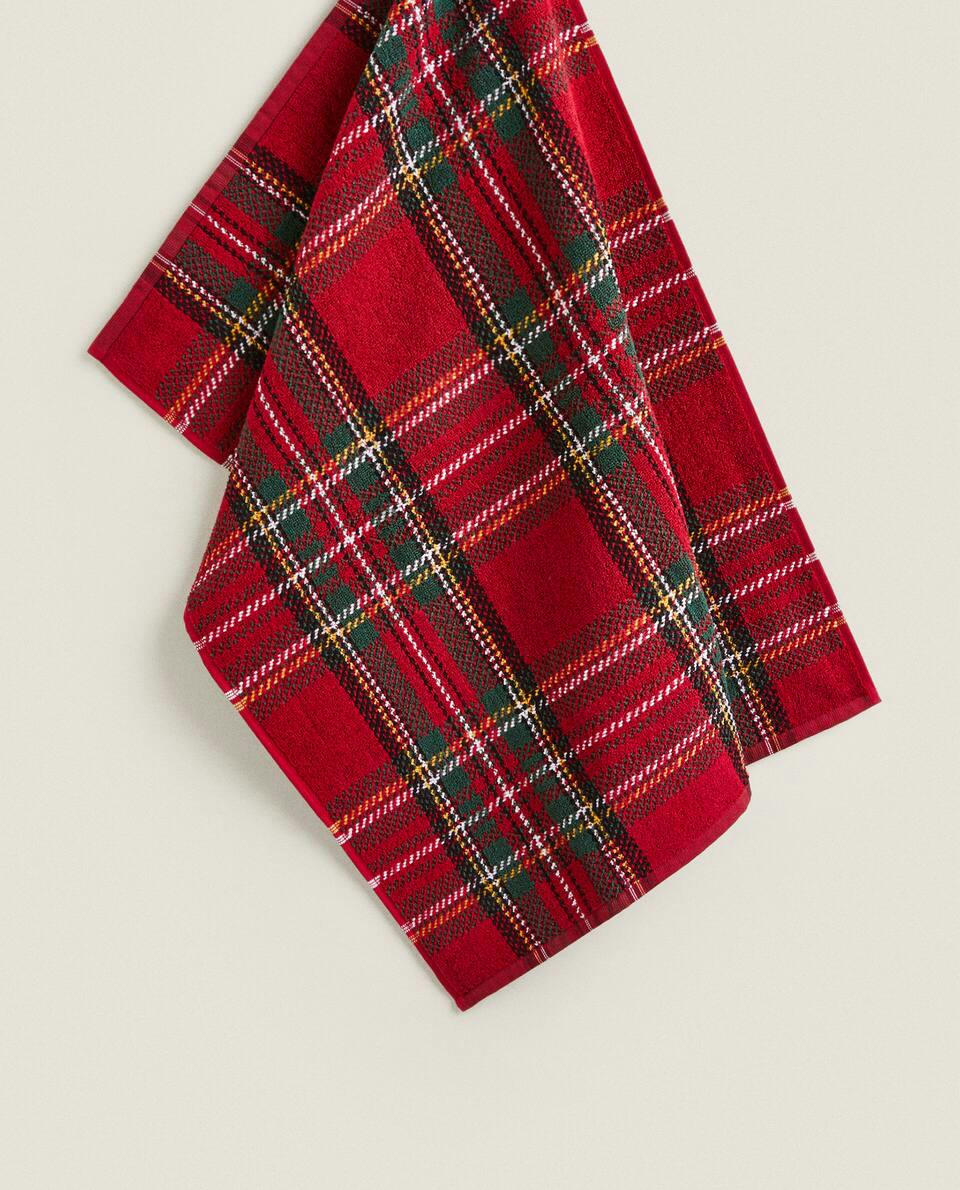 CHRISTMAS TARTAN  TEA TOWEL
