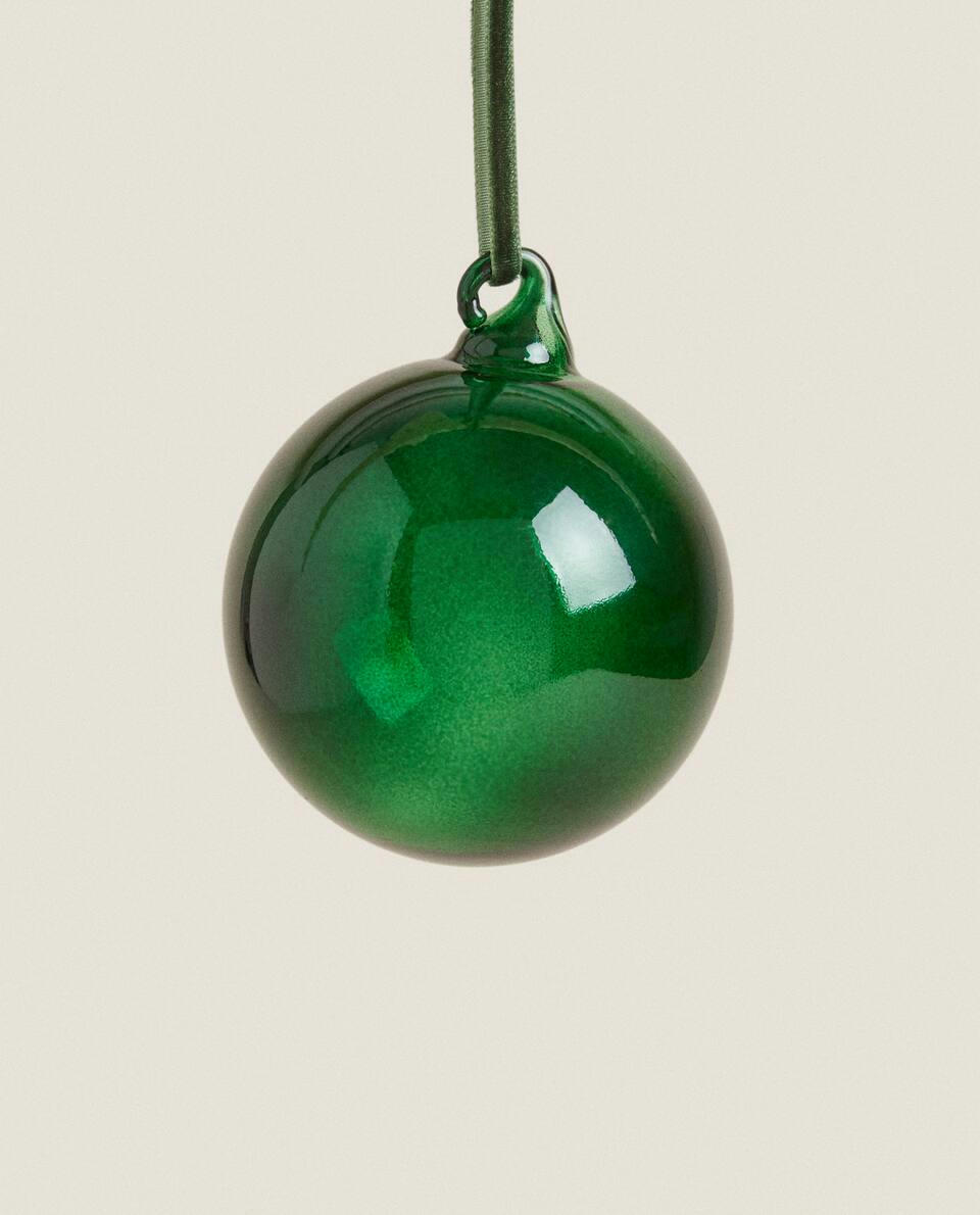 CHRISTMAS PLAIN  BAUBLE DECORATION