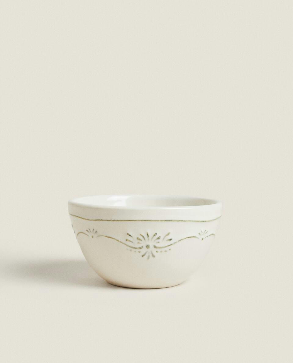 MINI BOWL WITH RAISED CHRISTMAS DESIGN