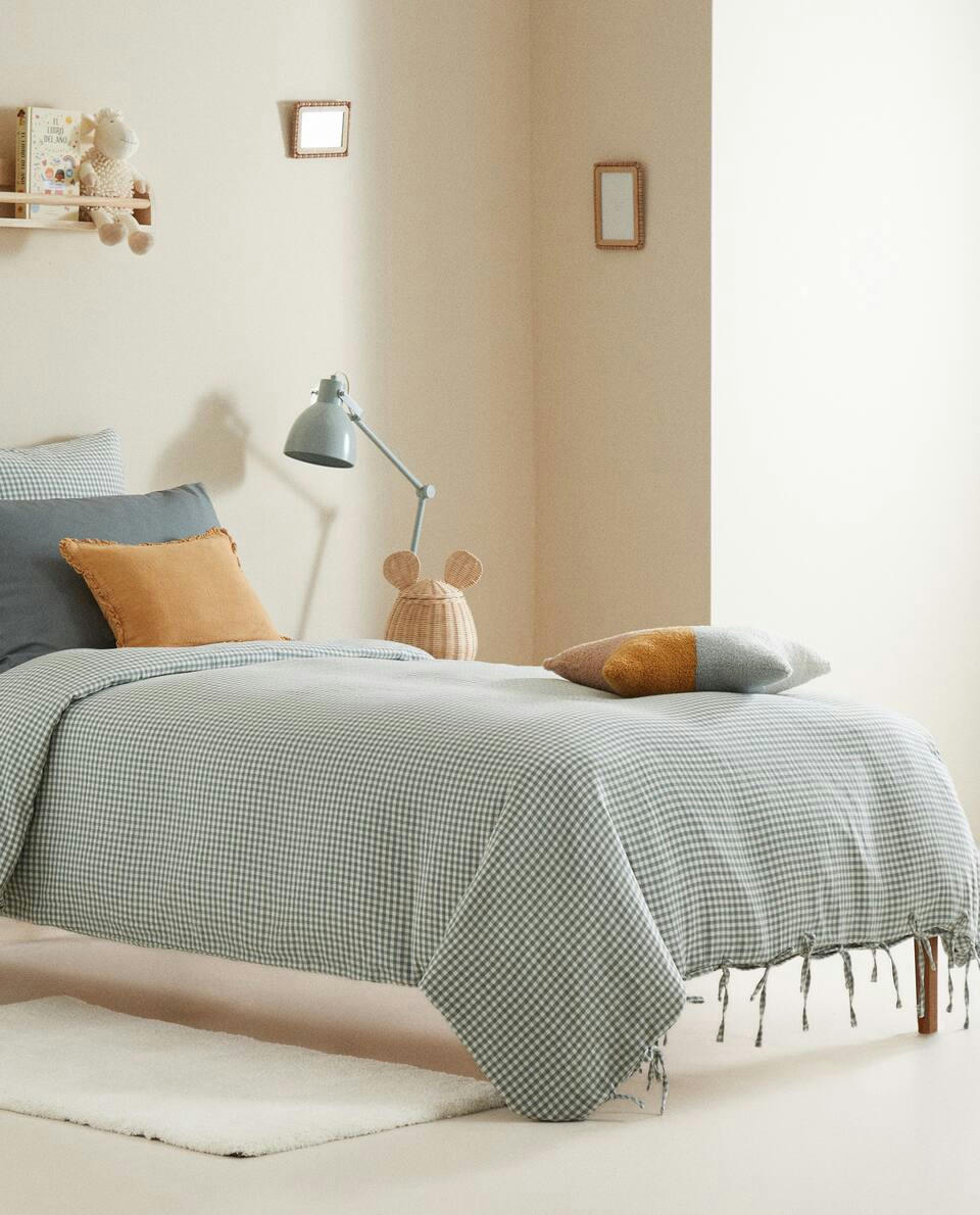 CHILDREN’S GINGHAM CHECK DUVET COVER