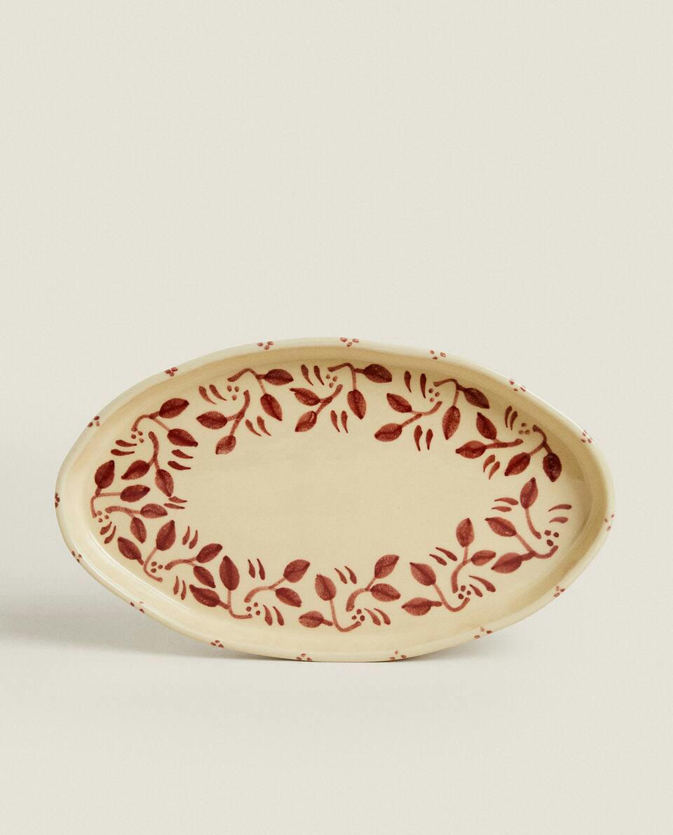 PAINTED  CHRISTMAS TRAY