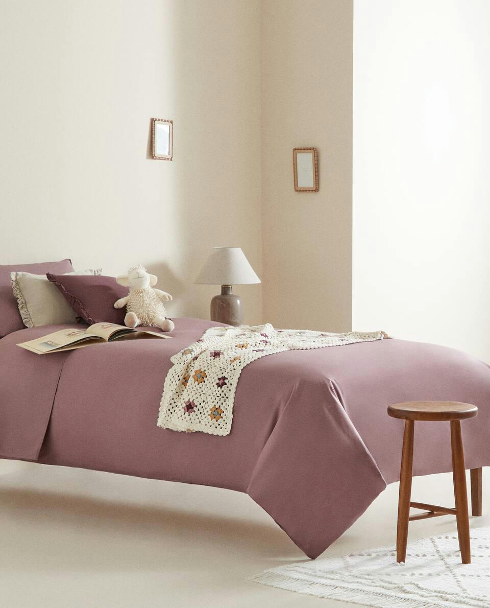 CHILDREN'S TOPSTITCHED  DUVET COVER