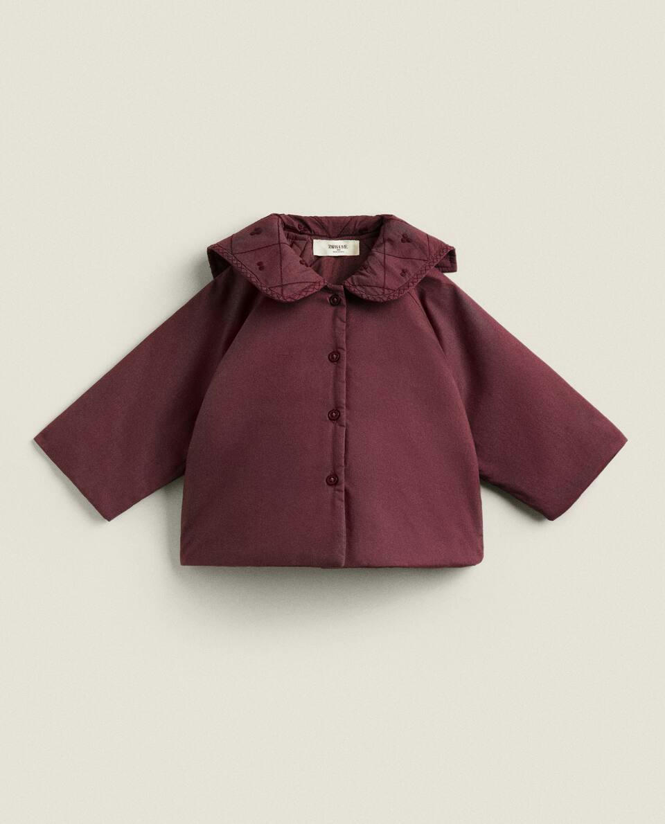 QUILTED POPLIN BABY JACKET