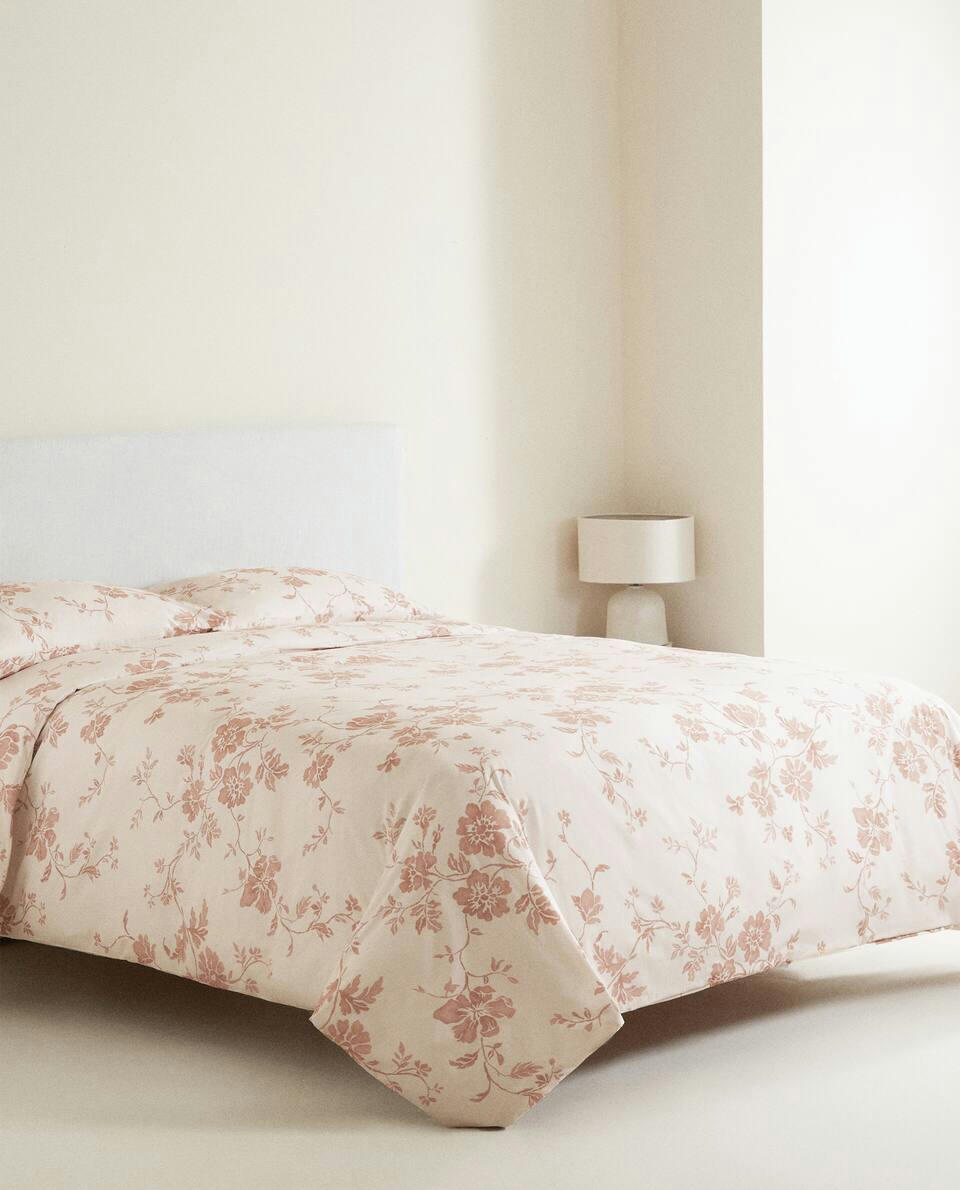 FLORAL PRINT DUVET COVER