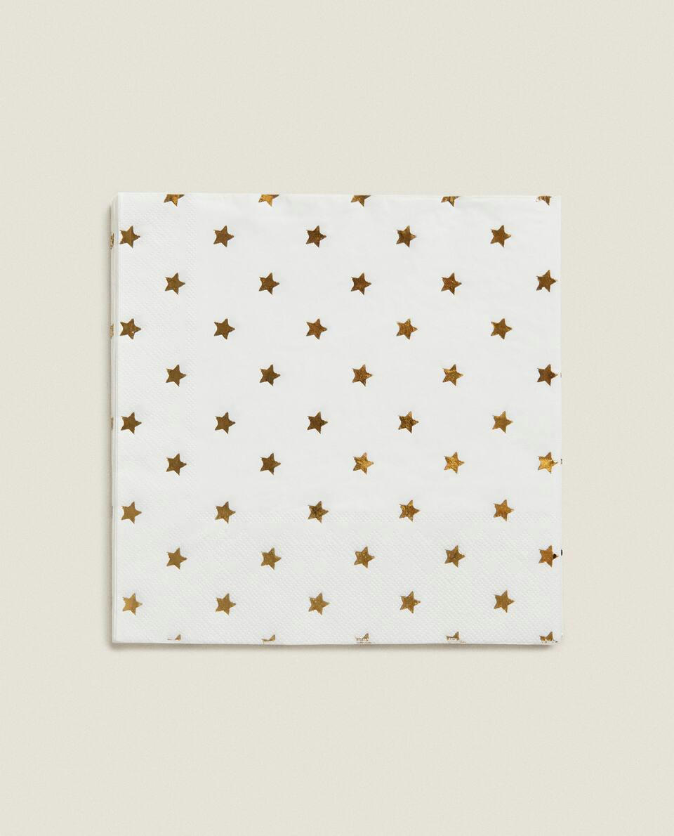 CHRISTMAS STAR  NAPKINS (PACK OF 20)