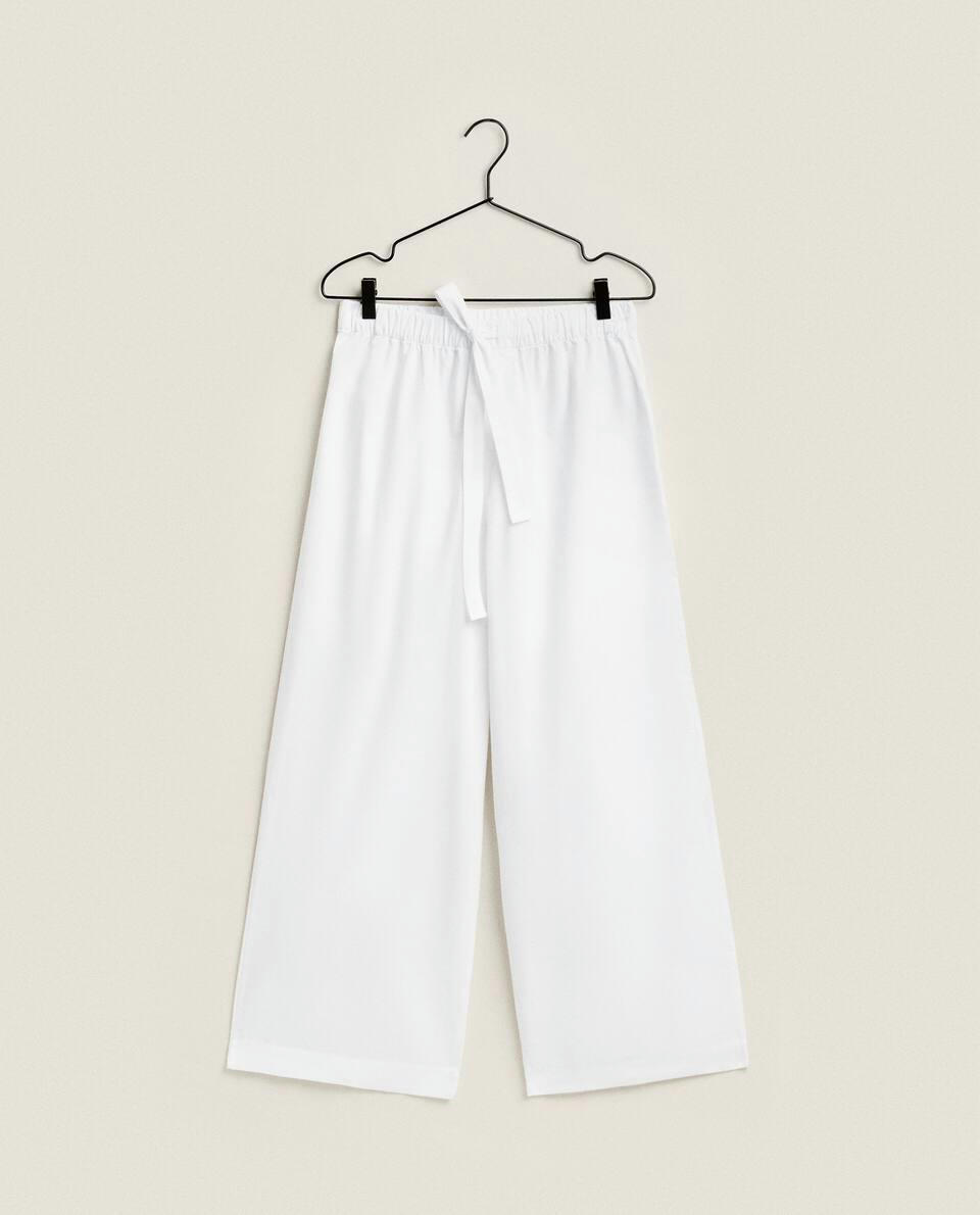 POPLIN TROUSERS
