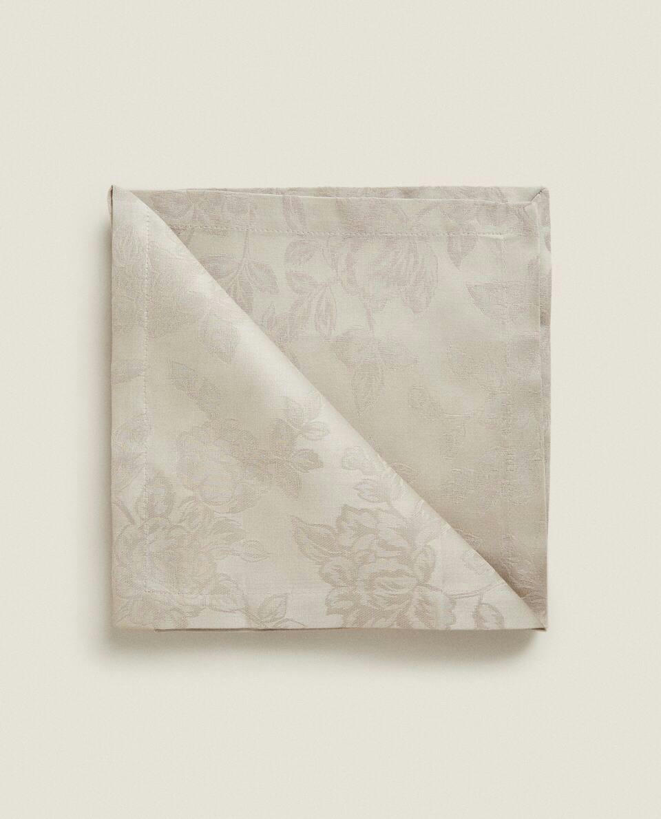 FLORAL JACQUARD NAPKINS (PACK OF 2)