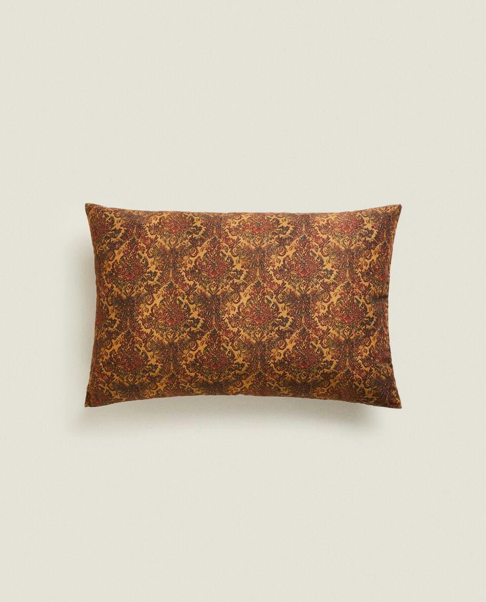CHRISTMAS DAMASK  CUSHION COVER