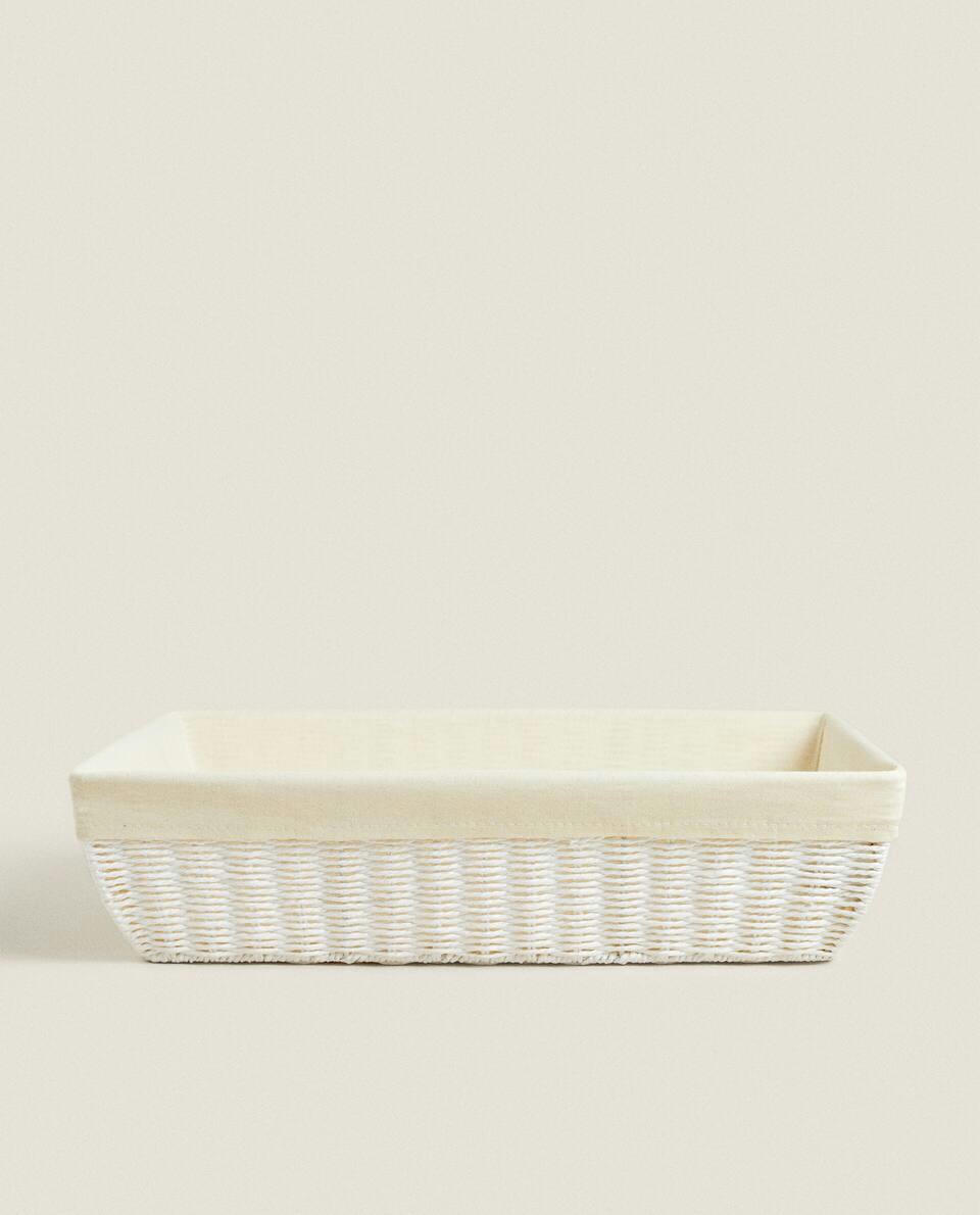 ING BASKET WITH FABRIC LINING