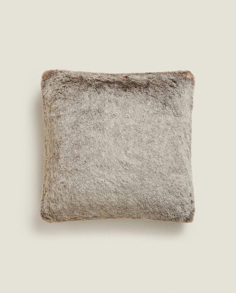 FUR CUSHION COVER