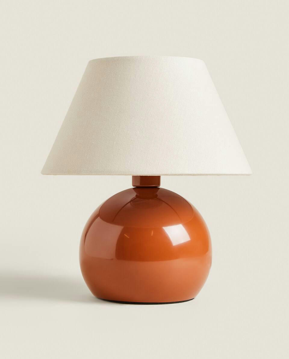 TERRACOTTA COLOURED LAMP
