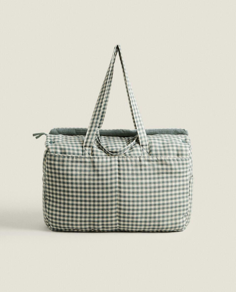 CHILDREN’S GINGHAM MATERNITY BAG