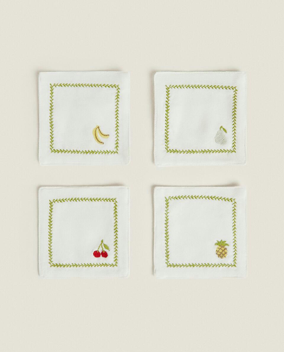 EMBROIDERED  COASTERS