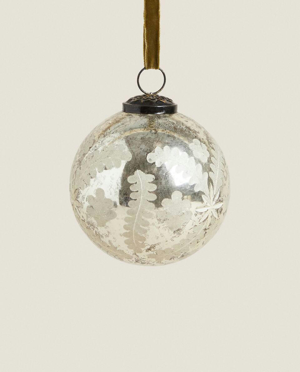 MERCURISED  CHRISTMAS BAUBLE DECORATION