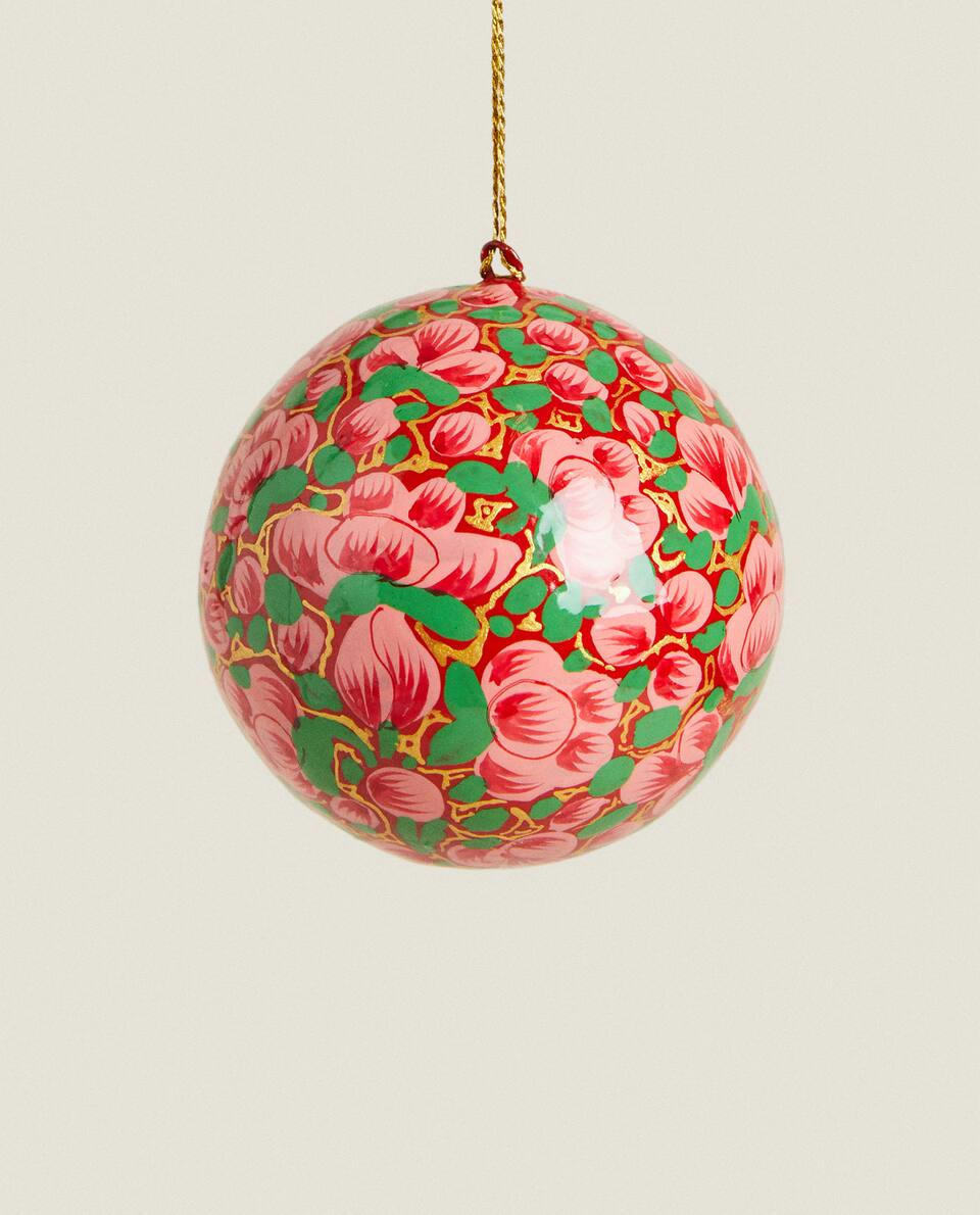 PAINTED CHRISTMAS  BAUBLE DECORATION