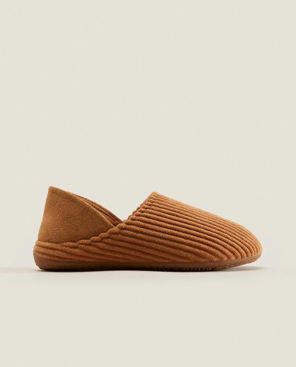 CORDUROY AND  BABOUCHE SLIPPERS