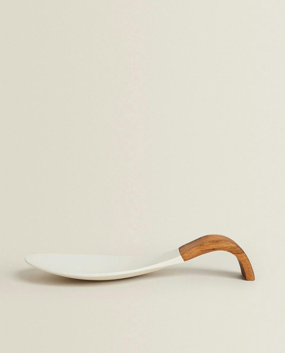 WOOD AND  SPOON REST