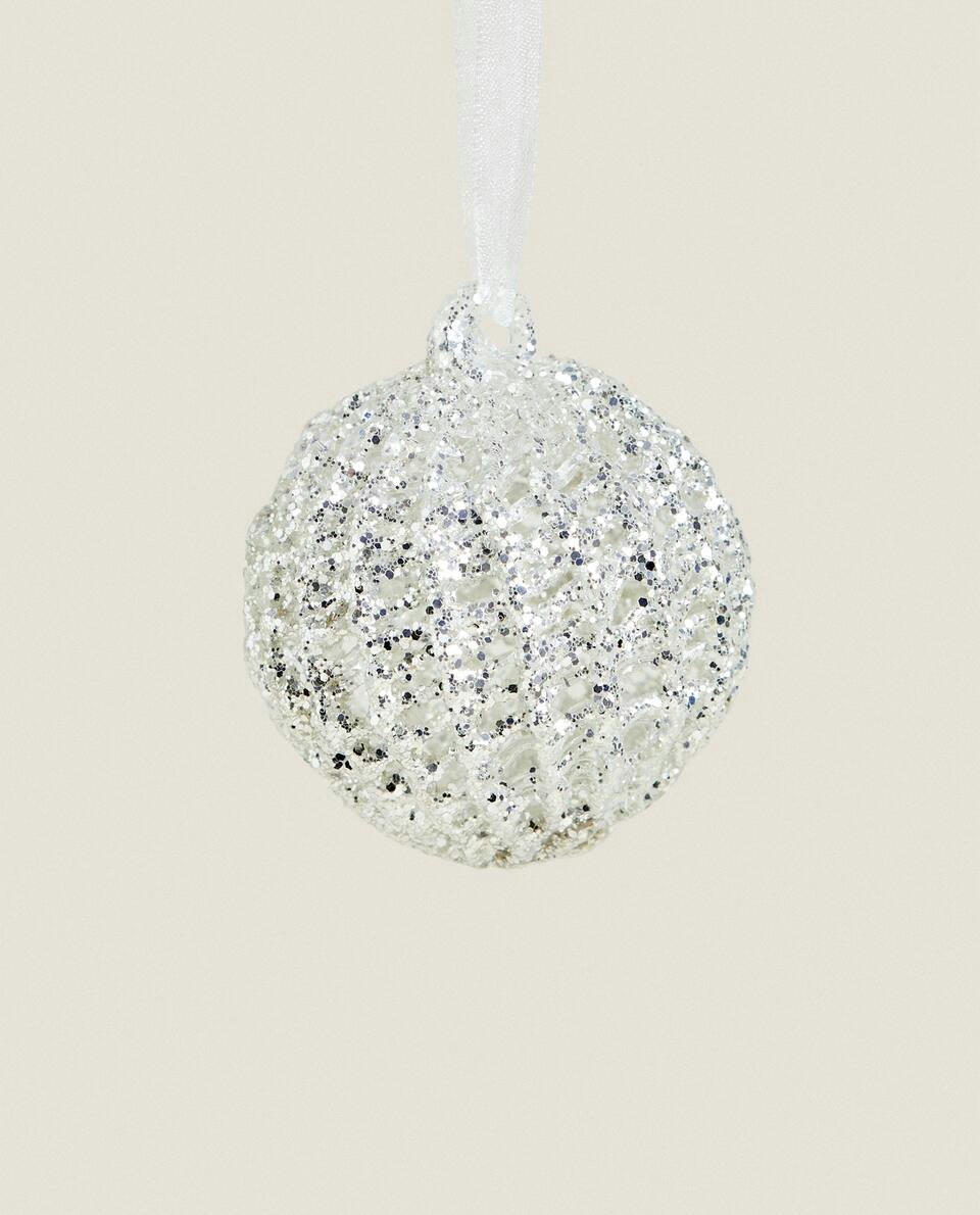 GLITTERY  CHRISTMAS BAUBLE DECORATION