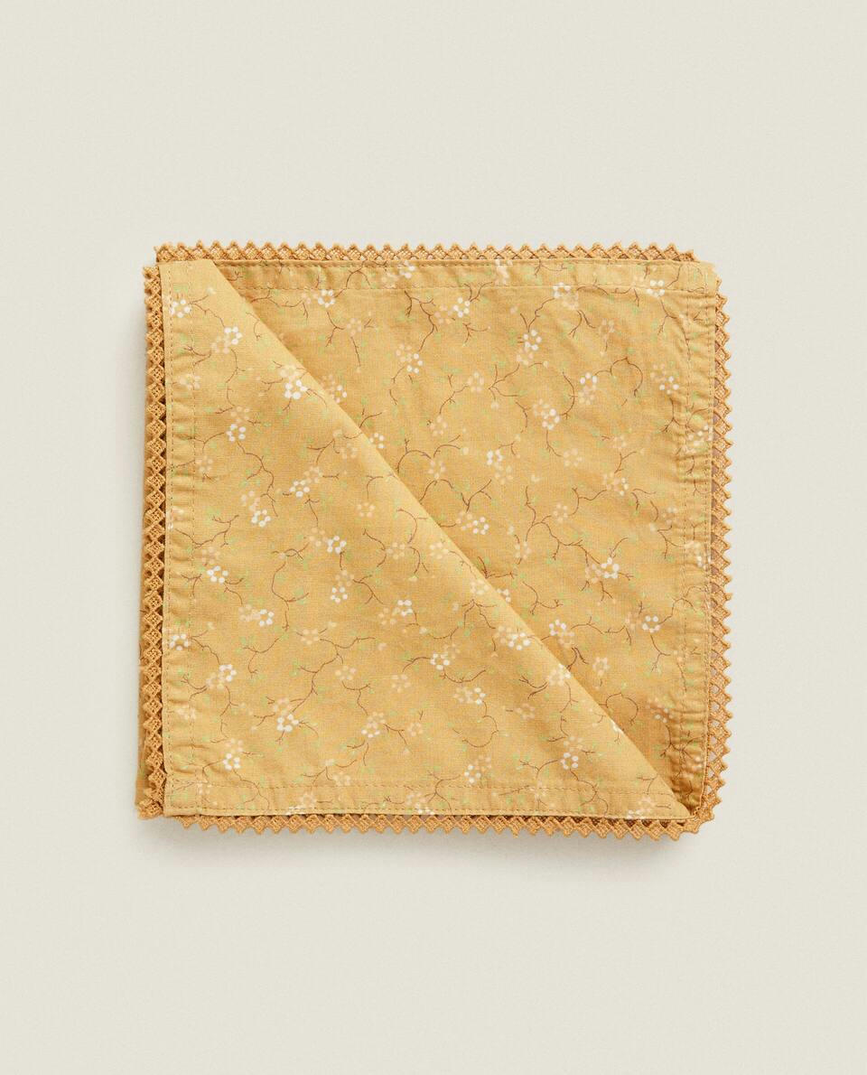 MINI FLORAL PRINT NAPKINS (PACK OF 2)