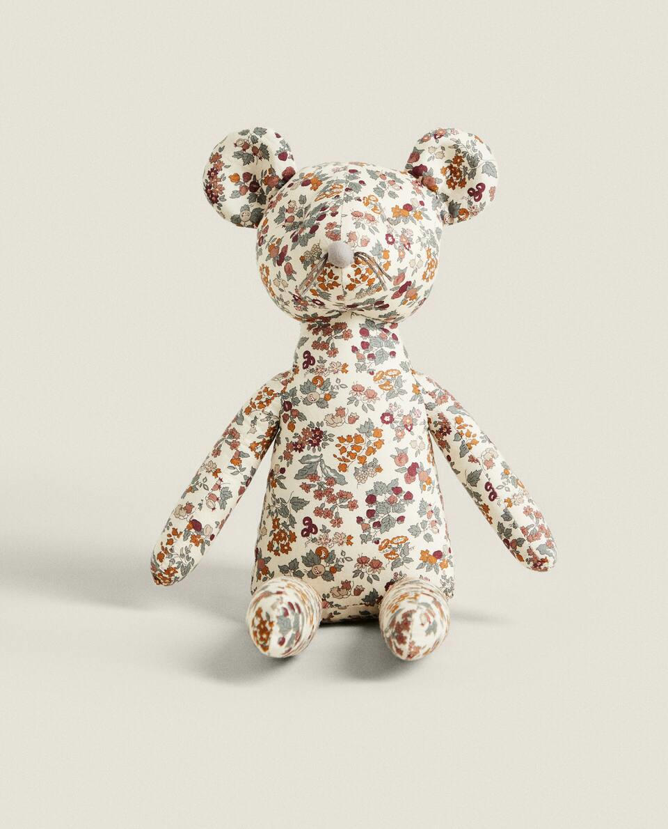 FLORAL PRINT FABRIC CHILDREN’S MOUSE  TOY