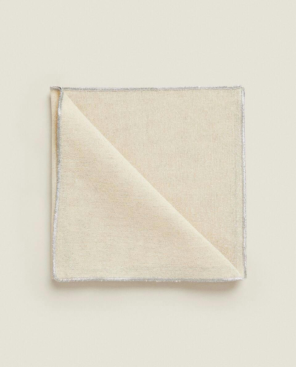 PACK OF GLITTERY  CHRISTMAS NAPKINS (PACK OF 2)