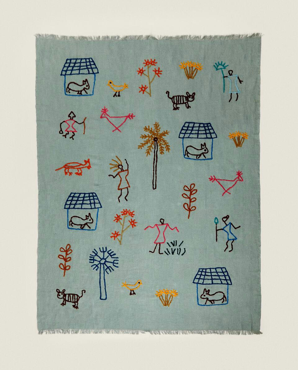 EMBROIDERED   BLANKET