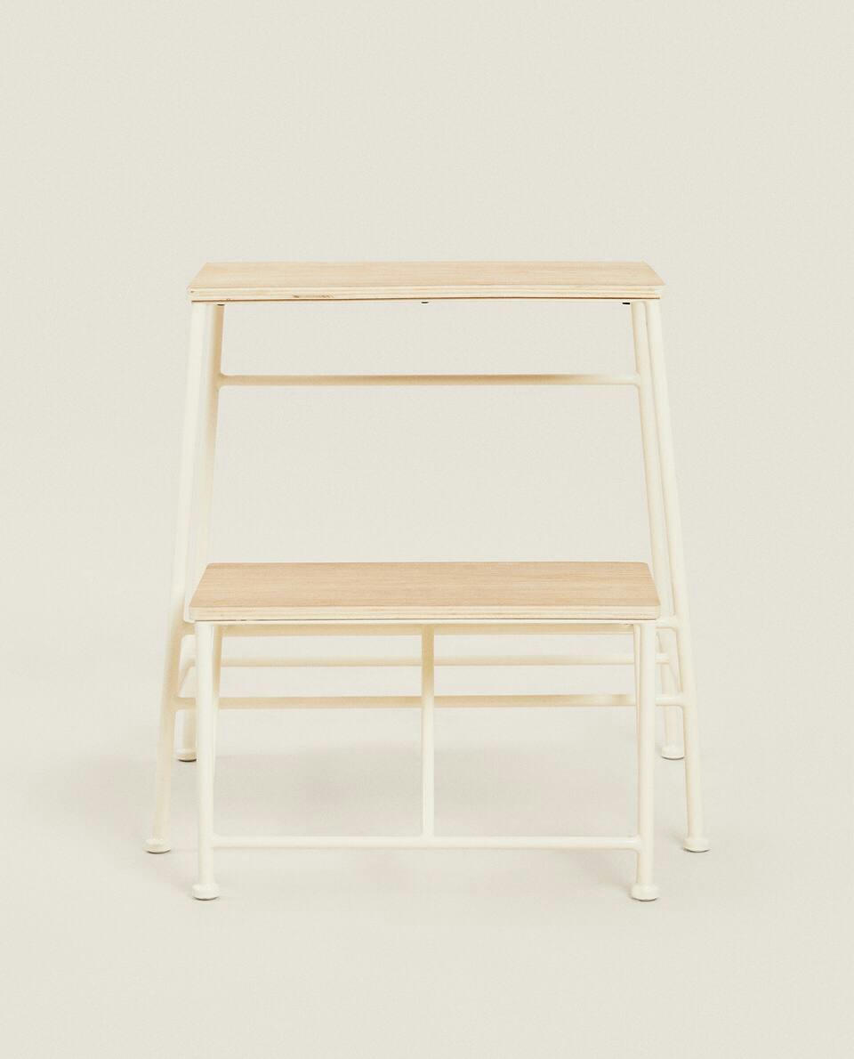 WOOD STOOL | LADDER