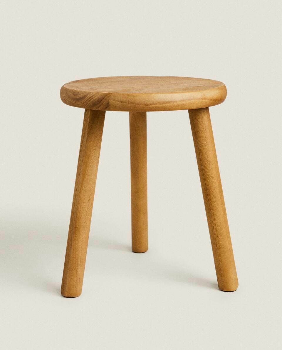 ROUND ELM STOOL