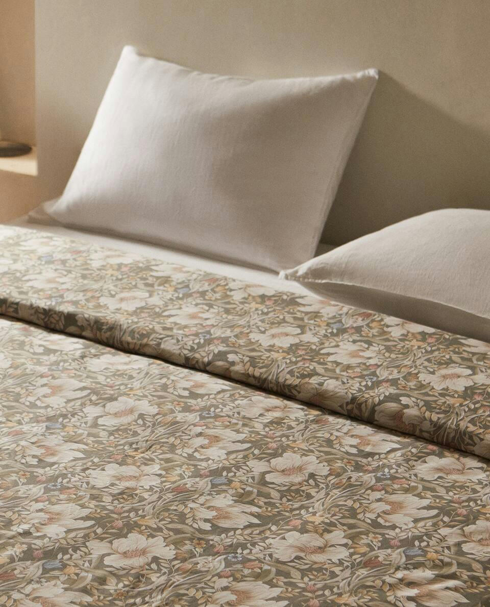 FLORAL PRINT DUVET COVER