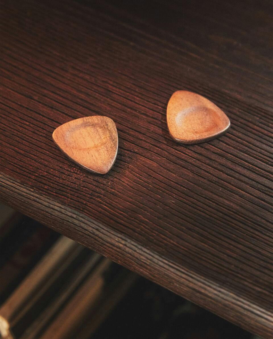 PACK OF WOODEN GUITAR PICKS (PACK OF 2)