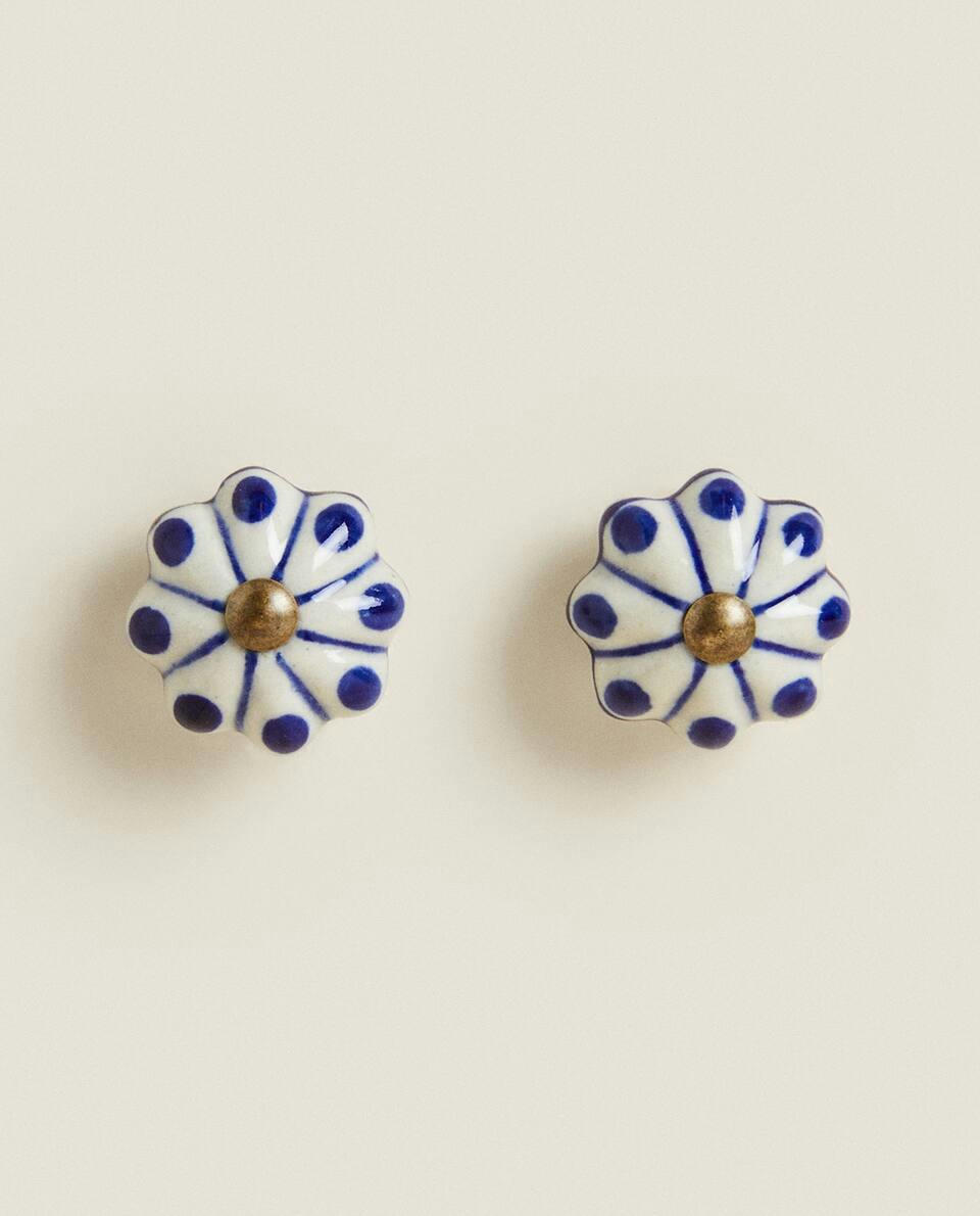 FLOWER DOOR KNOB (PACK OF 2)