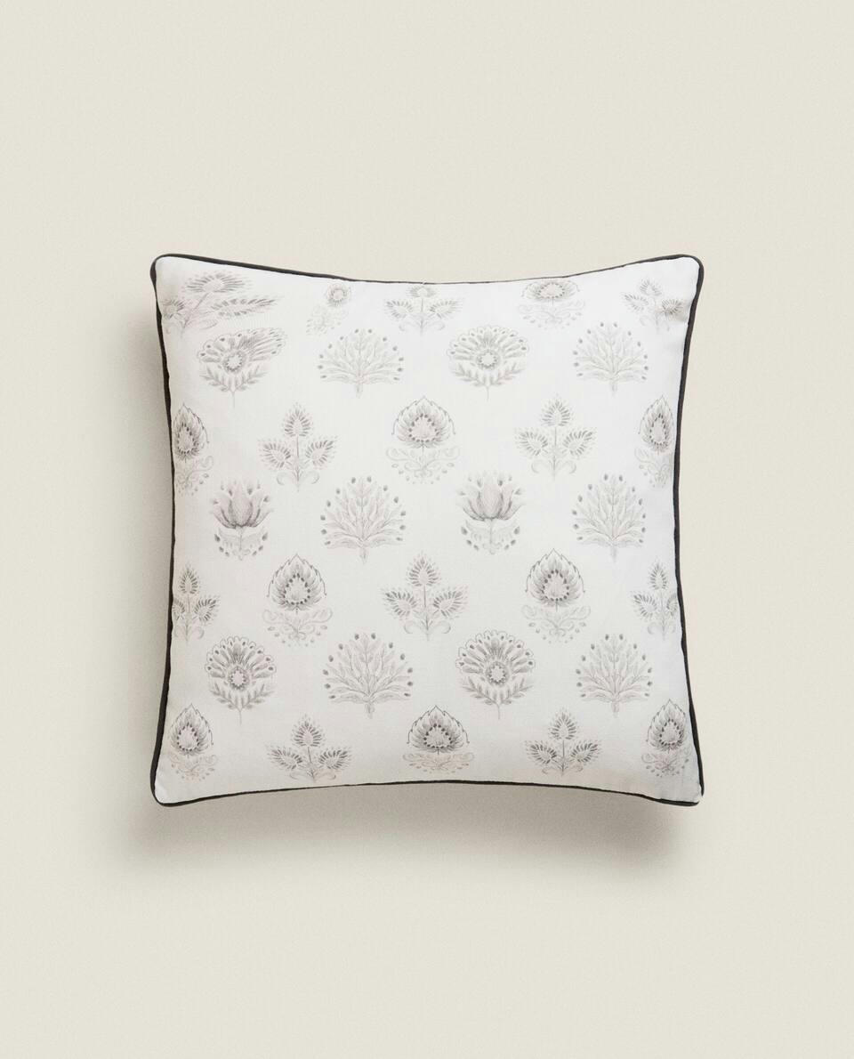 FLORAL PRINT CUSHION COVER