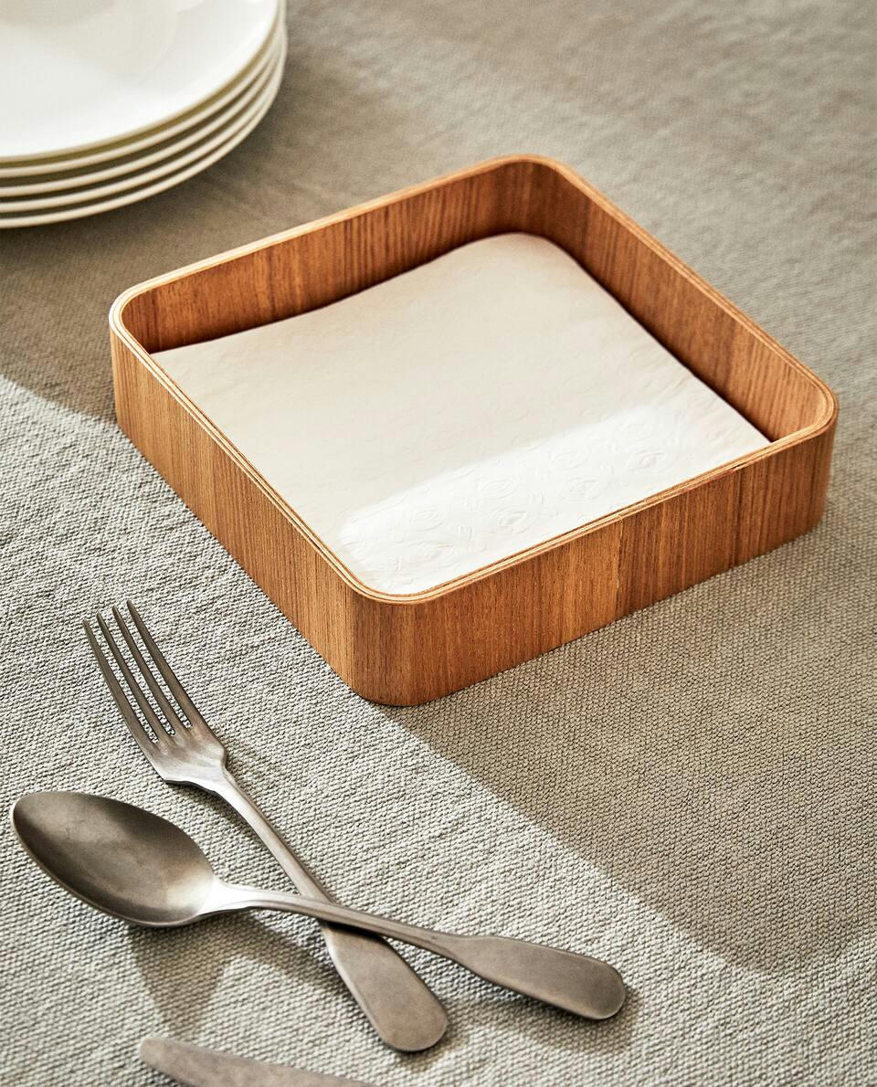 WOODEN NAPKIN HOLDER