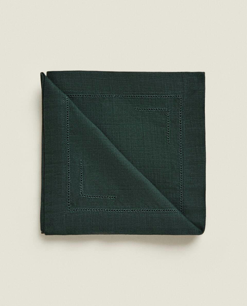 PACK OF HEMSTITCHED CHRISTMAS NAPKINS (PACK OF 2)