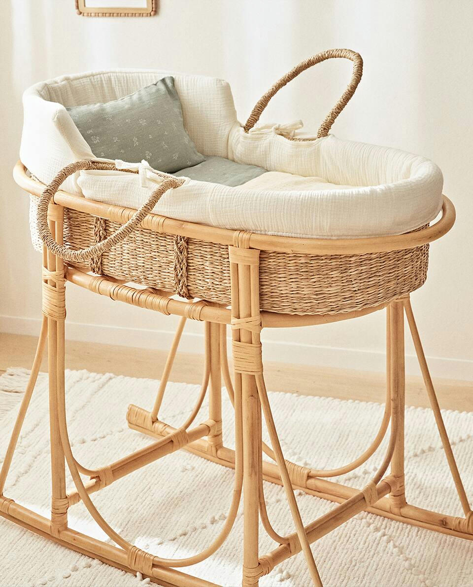 RATTAN MOSES BASKET Zara Home