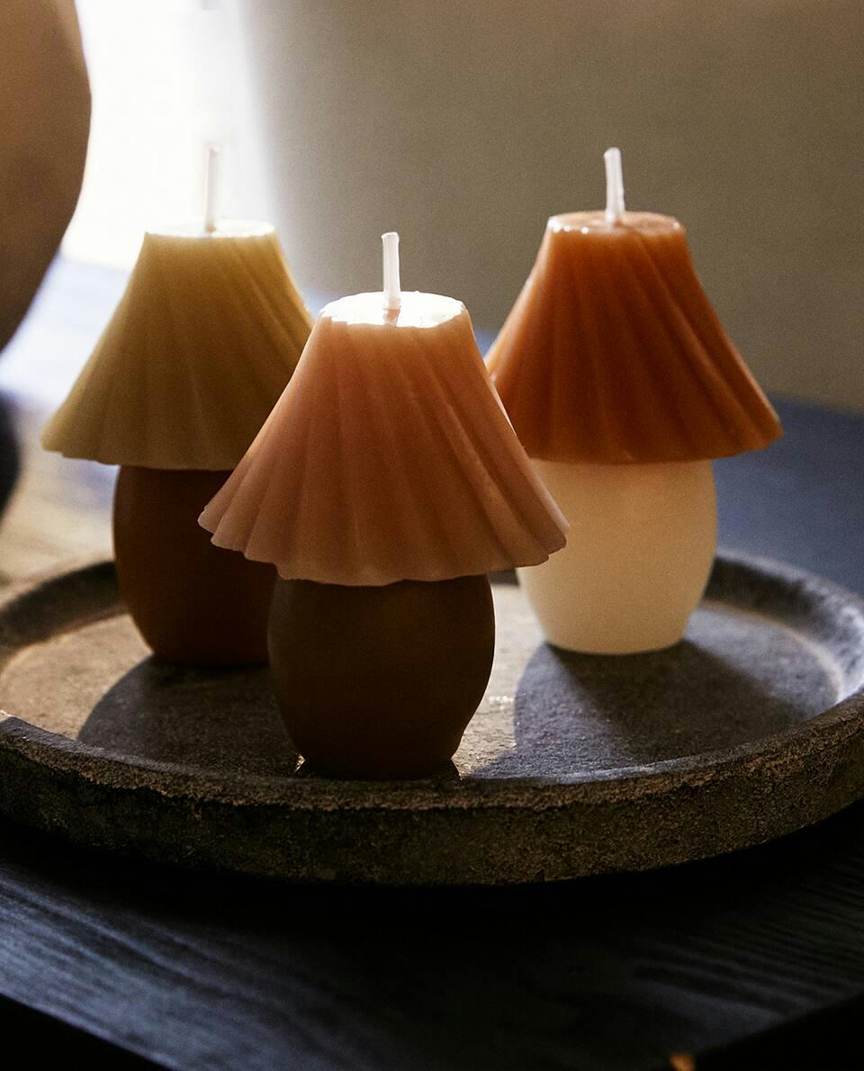 COLOURED CANDLES (PACK OF 3)
