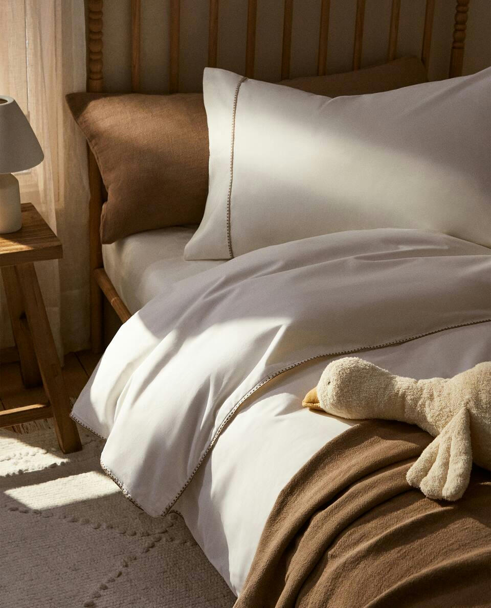 TOPSTITCHED DUVET COVER