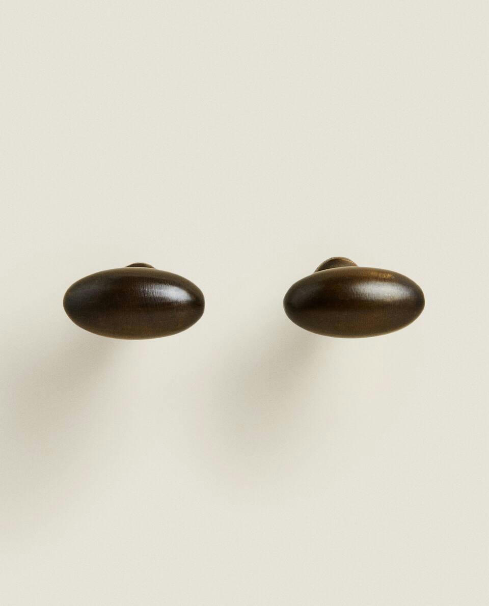BRASS DOOR KNOB (PACK OF 2)